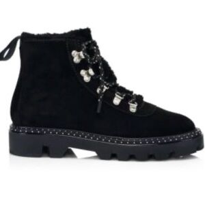 Rag & Bone Women Boots Studded Size 38 Quest Shearling Hiker US 8